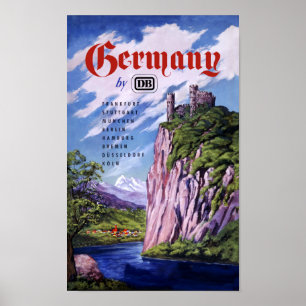 Germany by Train Poster