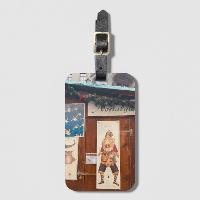 Germany Christmas Market Munich  Luggage Tag (Front Vertical)