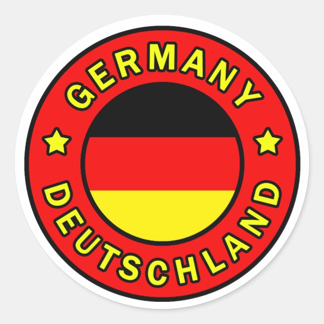 Germany Classic Round Sticker (Front)