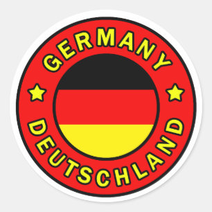 Germany Classic Round Sticker