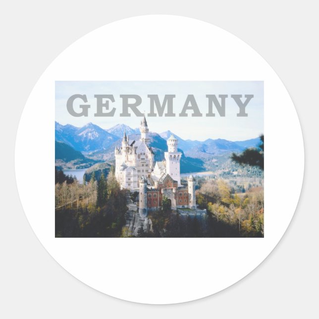Germany Classic Round Sticker (Front)