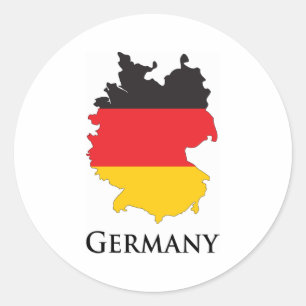 Germany Classic Round Sticker