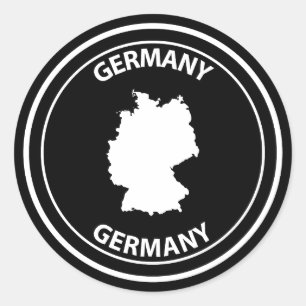Germany Classic Round Sticker