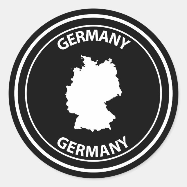 Germany Classic Round Sticker (Front)