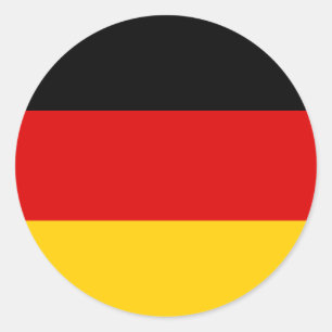 germany classic round sticker