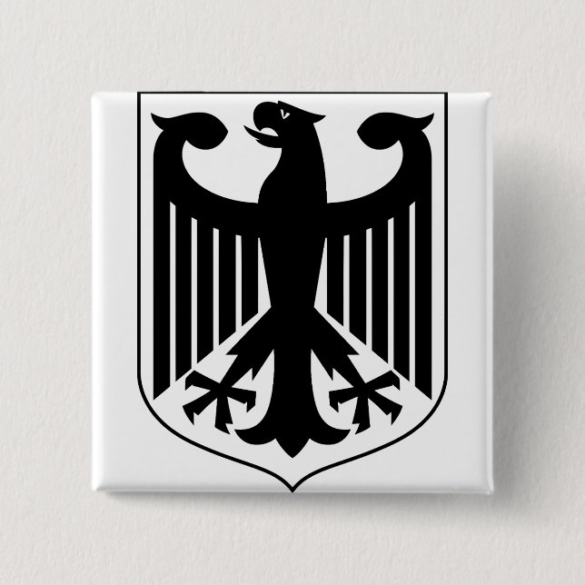 Germany Coat of arms 15 Cm Square Badge (Front)