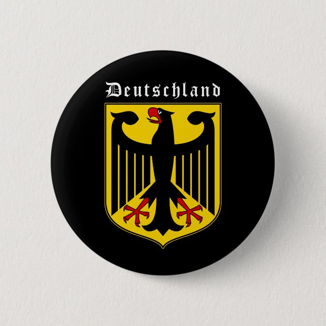 Germany Coat of Arms 6 Cm Round Badge (Front)