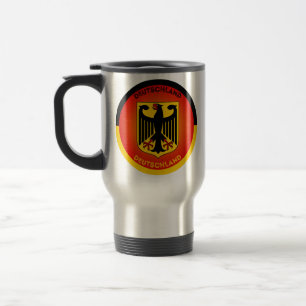 Germany Coat of Arms Circle Shape Travel Mug