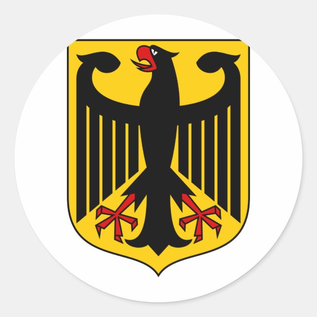 Germany Coat Of Arms Classic Round Sticker (Front)