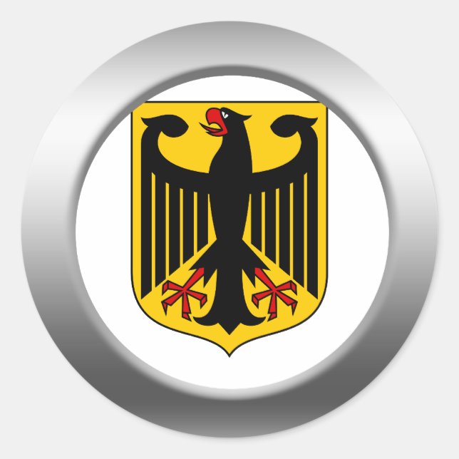 Germany Coat of Arms Classic Round Sticker (Front)