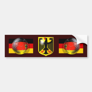 Germany coat OF of arm football of signal autostic Bumper Sticker