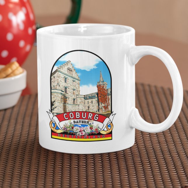 Germany Coburg Vintage souvenir Coffee Mug (Coburg: Geschichte und Lebensfreude im Einklang.)