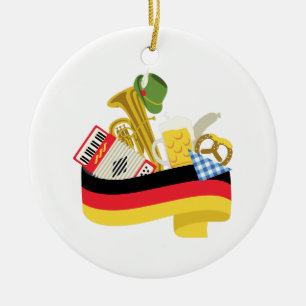 Germany Country Ceramic Tree Decoration