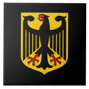 Germany country coat arms symbol emblem eagle tile