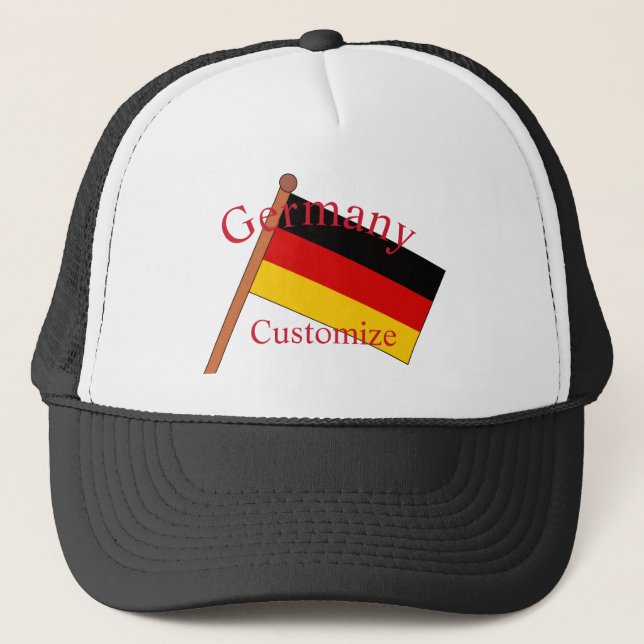 Germany Country Flag Thunder_Cove Trucker Hat (Front)