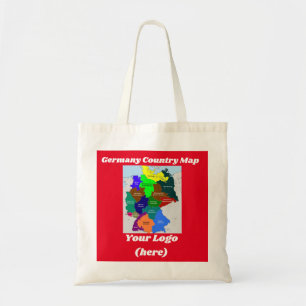 Germany Country Map Tote Bag