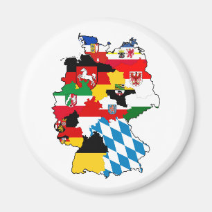 germany country political flag map region province magnet