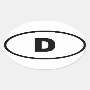 Germany - D - European Oval Sticker