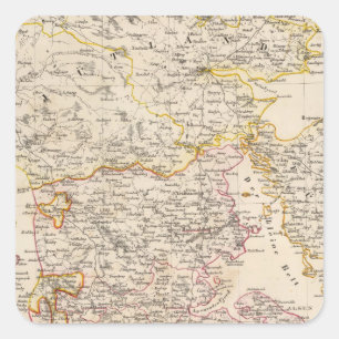 Germany, Denmark Square Sticker