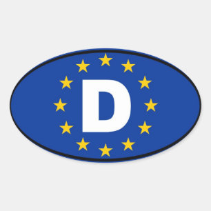 Germany - Deutschland - European Oval Sticker