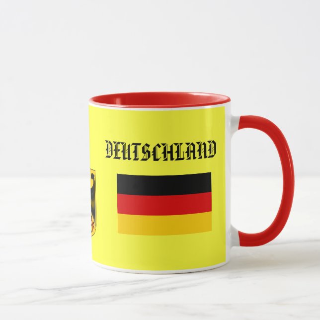 GERMANY* / DEUTSCHLAND Flag & Coat of Arms Mug (Right)