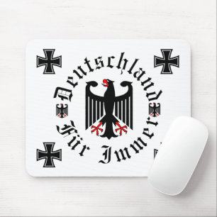Germany/Deutschland Forever/black eagle/iron cross Mouse Mat