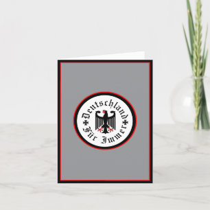 Germany/Deutschland Forever/black eagle/iron cross Thank You Card