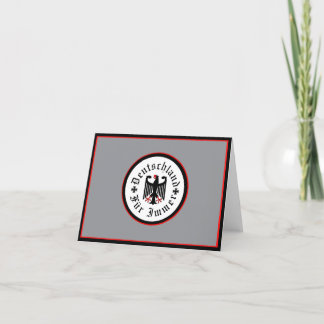 Germany/Deutschland Forever/black eagle/iron cross Thank You Card