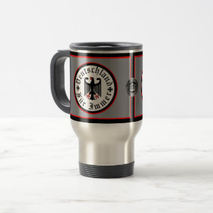 Germany/Deutschland Forever/black eagle/iron cross Travel Mug