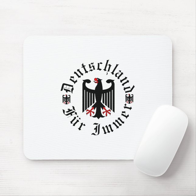 Germany/Deutschland Forever/federal black eagle Mouse Mat (With Mouse)