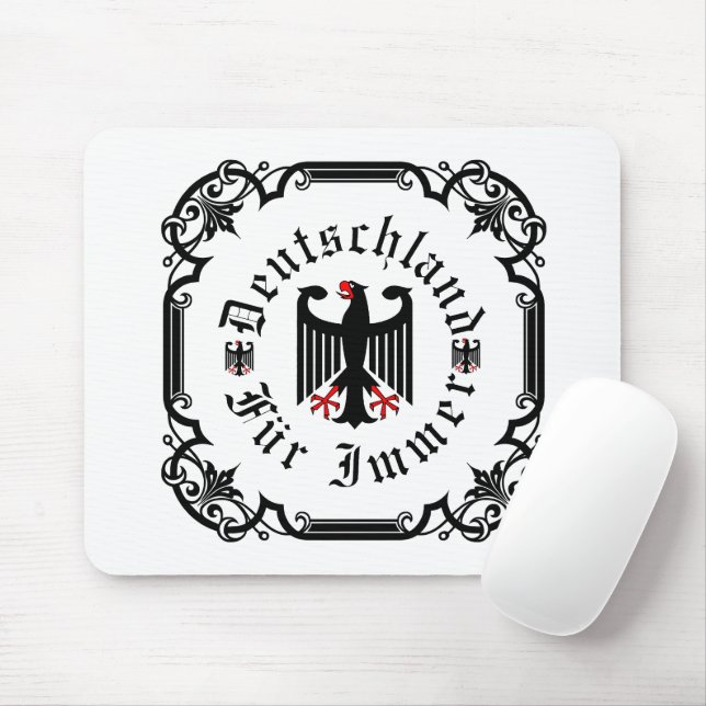 Germany/Deutschland Forever/federal black eagle Mouse Mat (With Mouse)