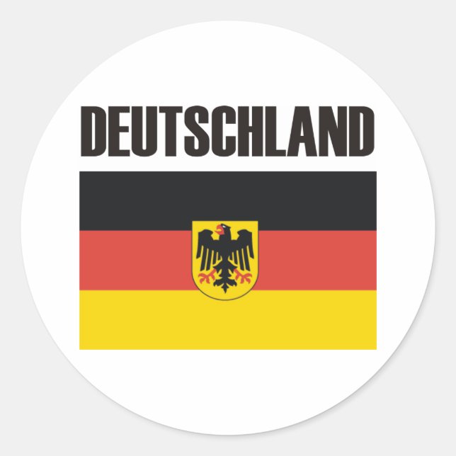 Germany Deutschland Products & Designs! Classic Round Sticker (Front)