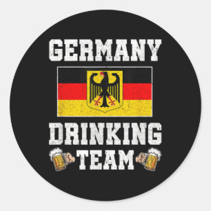 Germany Drinking Team Germany Beer Festivals _1 Classic Round Sticker