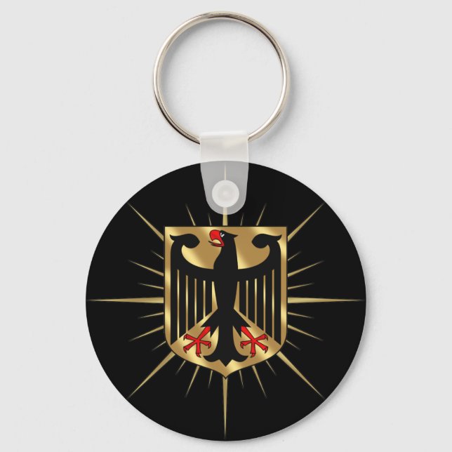 Germany Eagle badge Germany Soccer Gifts Key Ring (Front)