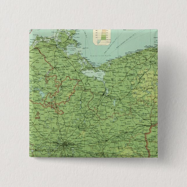 Germany eastern section 15 cm square badge (Front)