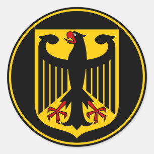 germany emblem classic round sticker