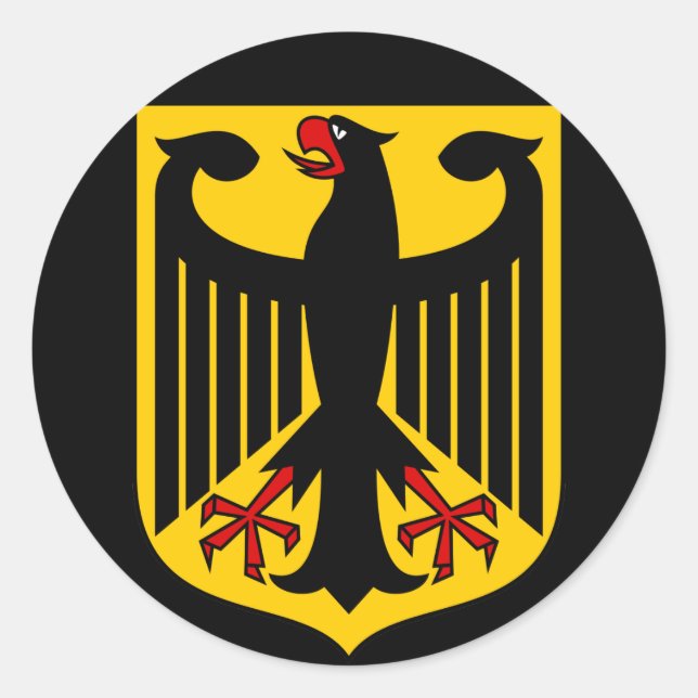 germany emblem classic round sticker (Front)