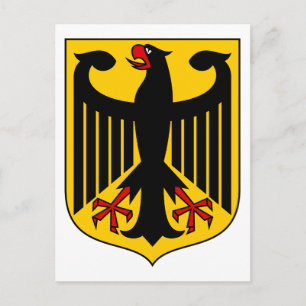 germany emblem postcard