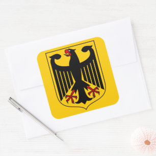 germany emblem square sticker