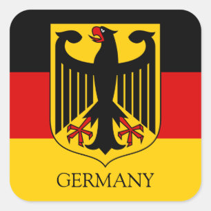 germany emblem square sticker