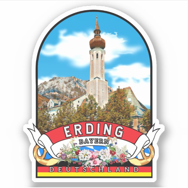 Germany Erding Vintage souvenir (Front)