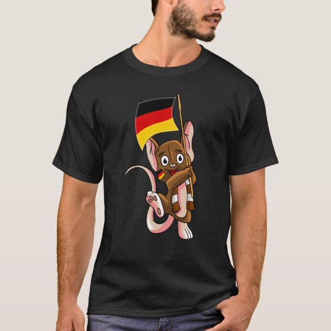 Germany Fan Mouse T-Shirt (Front)