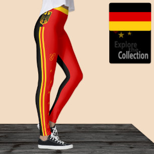 Germany fashion leggings, German Flag /sports Leggings