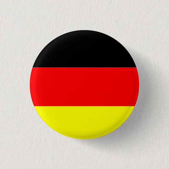 Germany flag 3 cm round badge (Front)