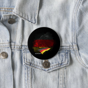 Germany flag 7.5 cm round badge