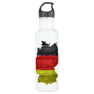 Germany Flag and Map 710 Ml Water Bottle