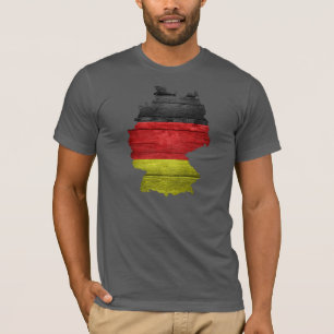 Germany Flag and Map T-Shirt