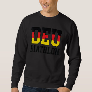 Germany Flag Biathlonist German Deu Biathlon Sweatshirt