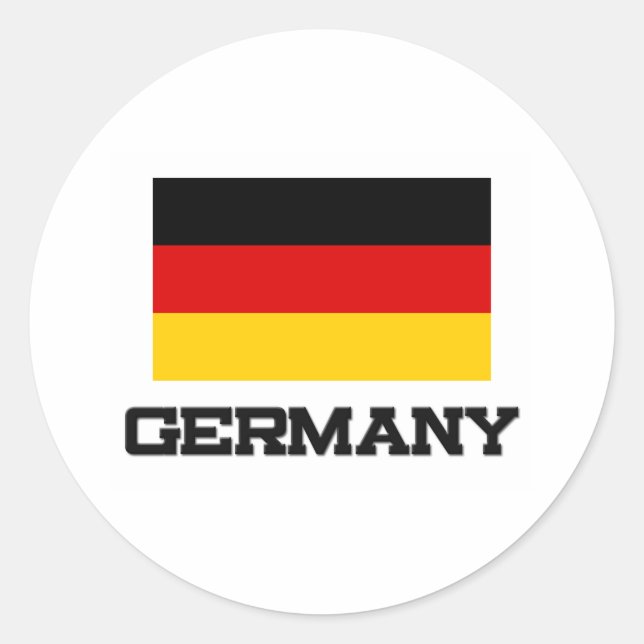 Germany Flag Classic Round Sticker (Front)
