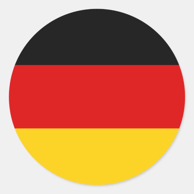 Germany Flag Classic Round Sticker (Front)